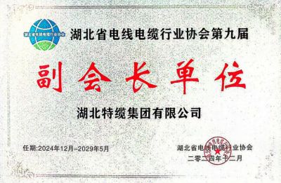 湖北省電線電纜行業(yè)協(xié)會(huì)第九屆 副會(huì)長單位